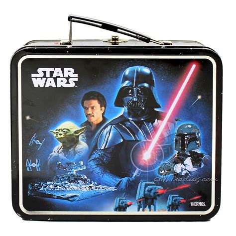 2014 metal star wars lunch box|Star Wars thermos lunch box.